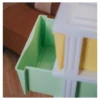 5 Tier Plastic Drawer Cabinet Storage Rack Cupboard for Clothes Wardrobe Organizer Random Color