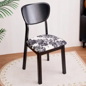 French Vintage Solid Wood Dining Chairs Home Dining Set Vintage Designer Ganoderma Backrest Chairs