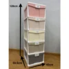 5 Tier Plastic Cabinet Storage Drawer Cupboard Rack Cloths Organizer